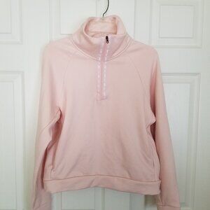 NIke Womens size S Pink 1/4 zip fleece EUC
